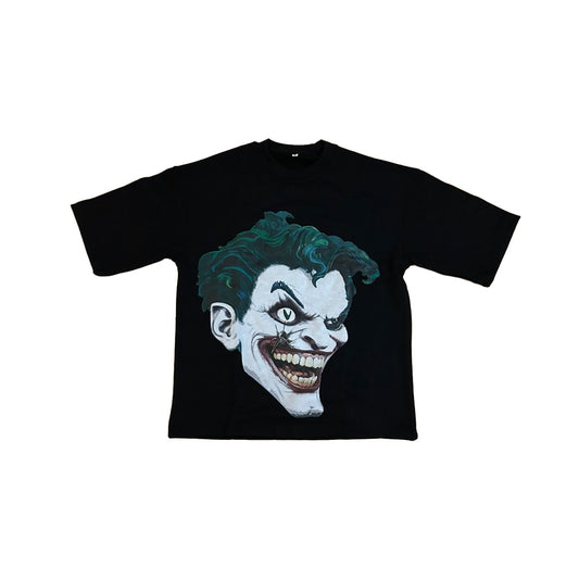 “VISIONARY JOKERS” OVERSIZED BLACK TEE